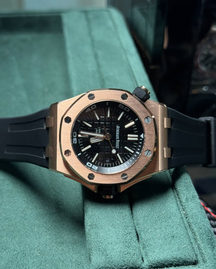 AUDEMARS PIGUET ROYAL OAK ORO ROSA NEGRO CAUCHO