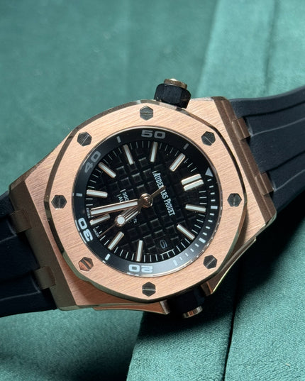 AUDEMARS PIGUET ROYAL OAK ORO ROSA NEGRO CAUCHO