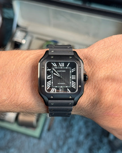 CARTIER SANTOS BLACK SUIZO FLEX