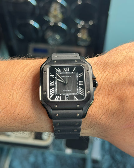 CARTIER SANTOS BLACK SUIZO FLEX