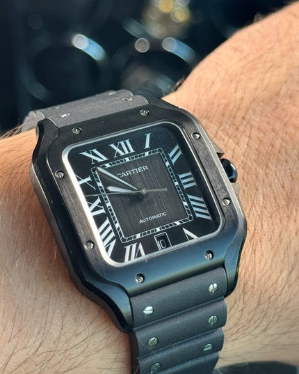 CARTIER SANTOS BLACK SUIZO FLEX