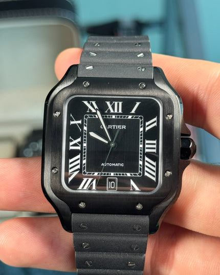 CARTIER SANTOS BLACK SUIZO FLEX