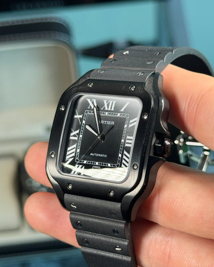 CARTIER SANTOS BLACK SUIZO FLEX
